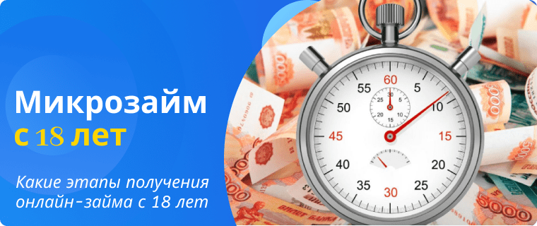 Этапы получения онлайн-займа с 18 лет